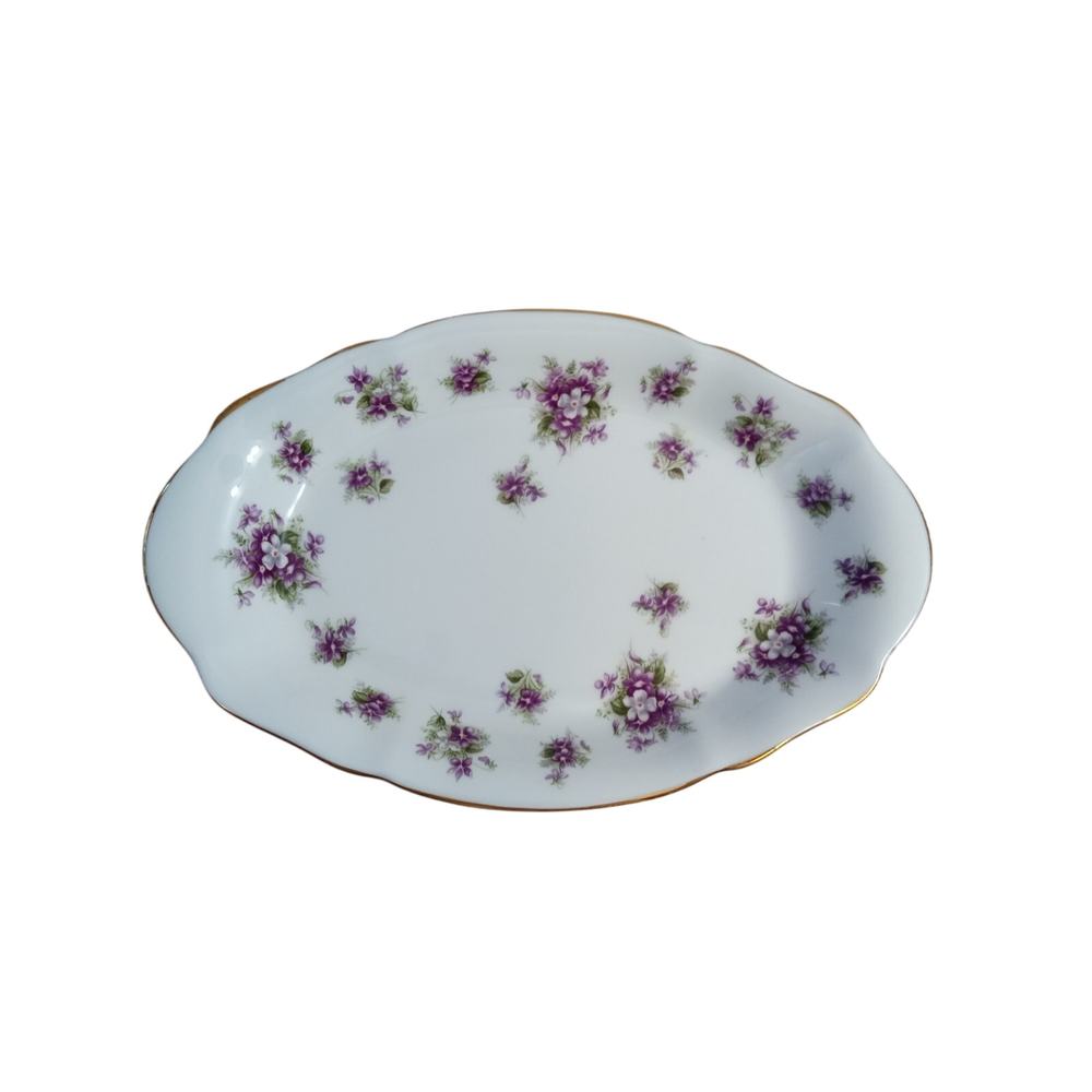 Vintage Royal Albert Sweet Violets Trinket Dish Tray - Picture 4 of 6